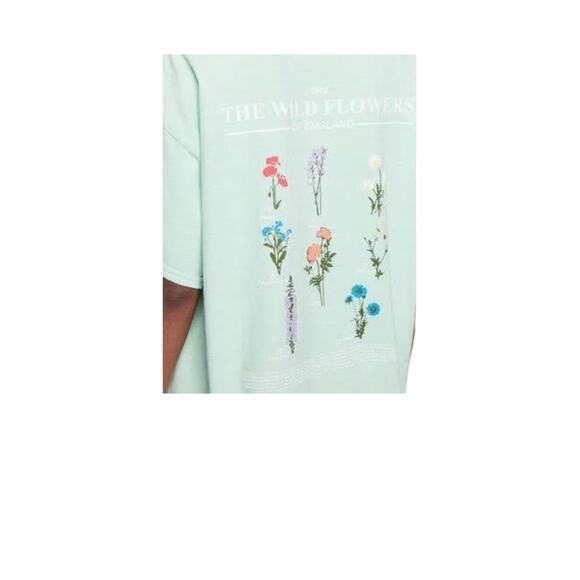 BDG Urban Outfitters Wild Flowers Womens Oversized Short Sleeve Tee Size M/L - Picture 2 of 7